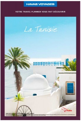 Les agences de voyages Havas soutiennent la Tunisie dans leurs vitrines - DR : Havas Voyages