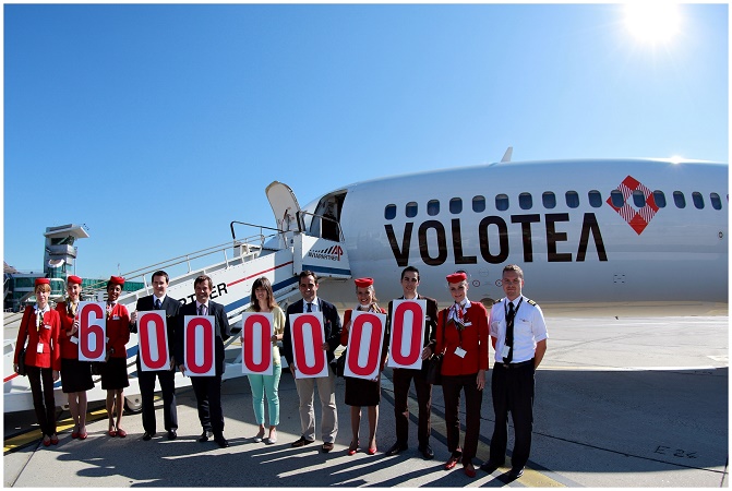 Volotea célèbre sa 6 millionième passag_re à l'aéroport de Strasbourg - Photo : Volotea