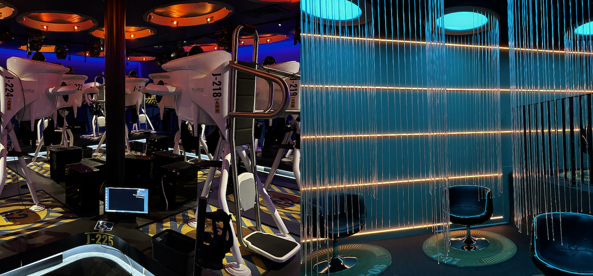 Salle de l'agence de réalité virtuelle Flyview à paris - AB Salle de l'agence de réalité virtuelle Flyview à paris - AB