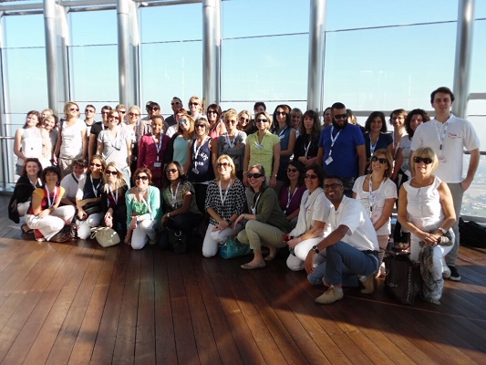 Les agents participants à l'édition 2014 du fam & fun trip à Dubaï - Photo : Dubaï Tourism