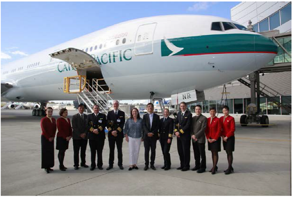 Le 70e B777 a été livré à Cathay Pacific samedi 26 septembre 2015 - Photo : Cathay Pacific