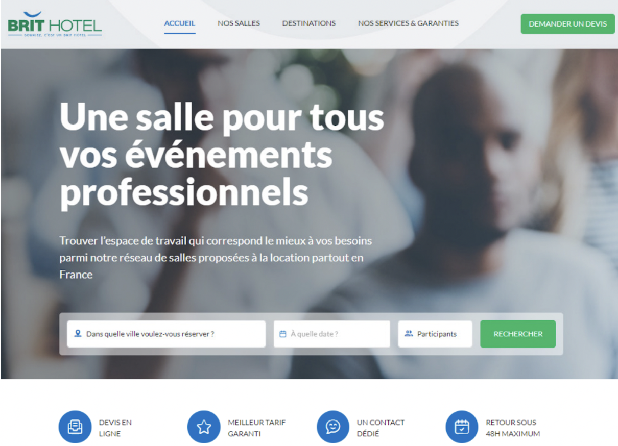 Brit Hotel a officialisé le lancement de son nouveau site de réservation en ligne  dédié aux événements d’affaires - Brit Hotel Brit Hotel a officialisé le lancement de son nouveau site de réservation en ligne  dédié aux événements d’affaires - Brit Hotel