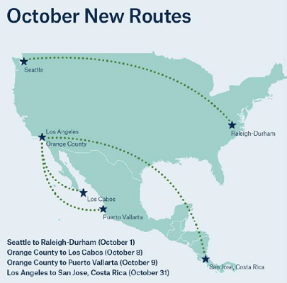 Les 4 nouvelles liaisons d'Alaska Airlines - DR : Alaska Airlines