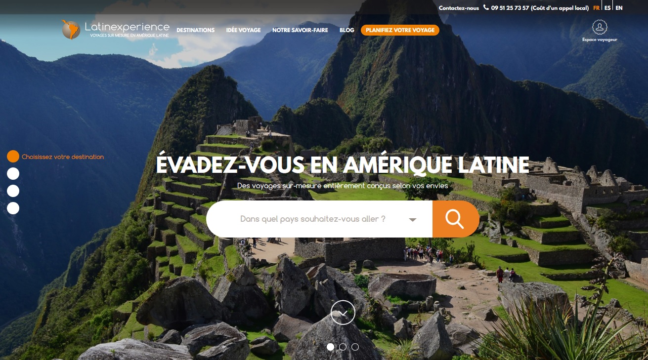 Latinexperience.fr lance un nouveau site qui invite au voyage !