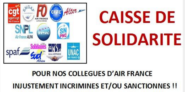 L'intersyndical Air France PS/PN a lancé sa cagnotte sur lepotcommun.fr