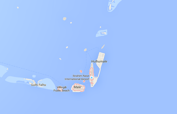 Malé est l'île capitale des Maldives - DR : Google Maps