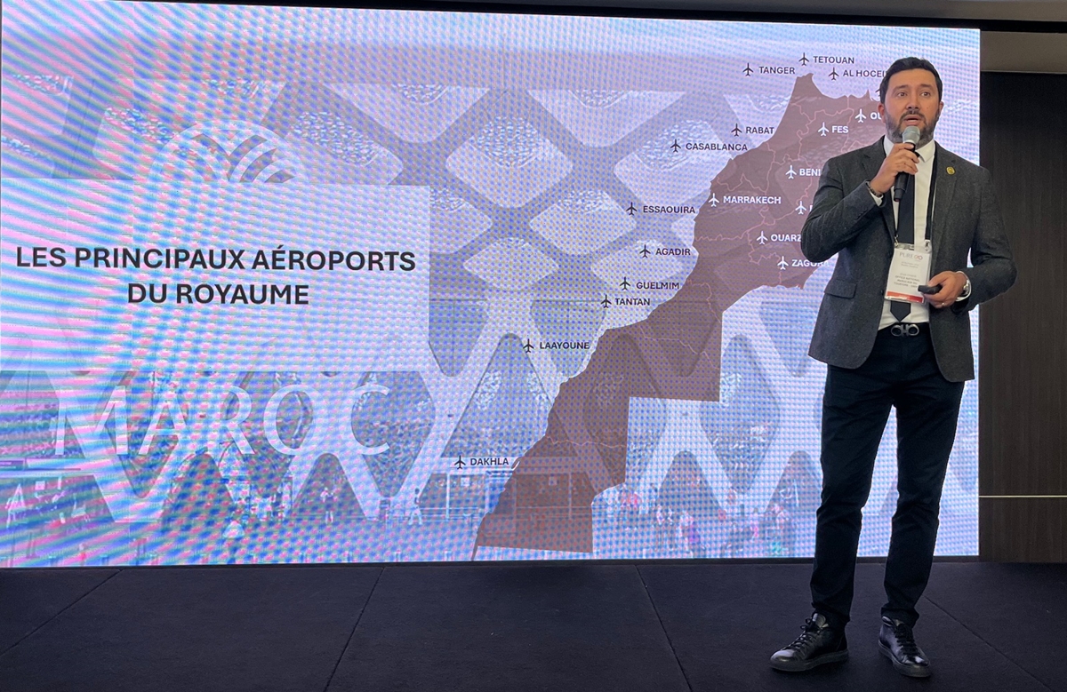 Jihad Chakib, directeur de l'Office National Marocain du Tourisme en France pendant sa présentation au Pavillon Dauphine (P.B.)