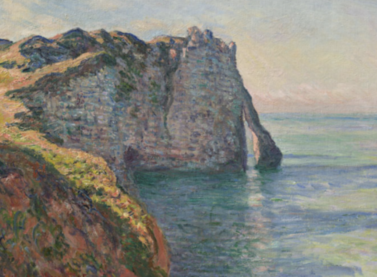 Claude Monet, La falaise d’Aval, 1885, huile sur toile, 65 x 81 cm, Musée Barberini, Potsdam - ©akg-images Claude Monet, La falaise d’Aval, 1885, huile sur toile, 65 x 81 cm, Musée Barberini, Potsdam - ©akg-images