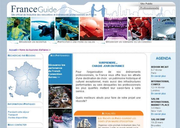 Le nouveau site web franceguidepro.com