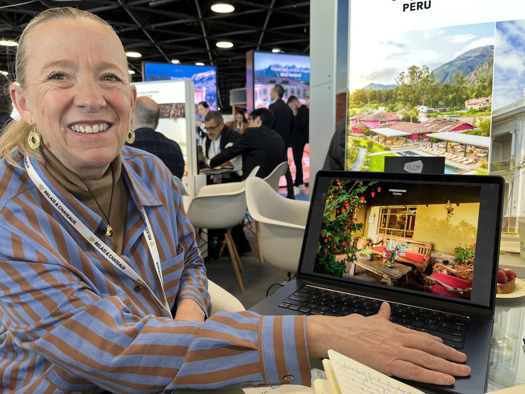 Femme au grand coeur mais aussi cheffe d'entreprise avisée, Petit Miribel était présente à l'ILTM de Cannes pour faire connaître Sol y Luna (© PB) Femme au grand coeur mais aussi cheffe d'entreprise avisée, Petit Miribel était présente à l'ILTM de Cannes pour faire connaître Sol y Luna (© PB)