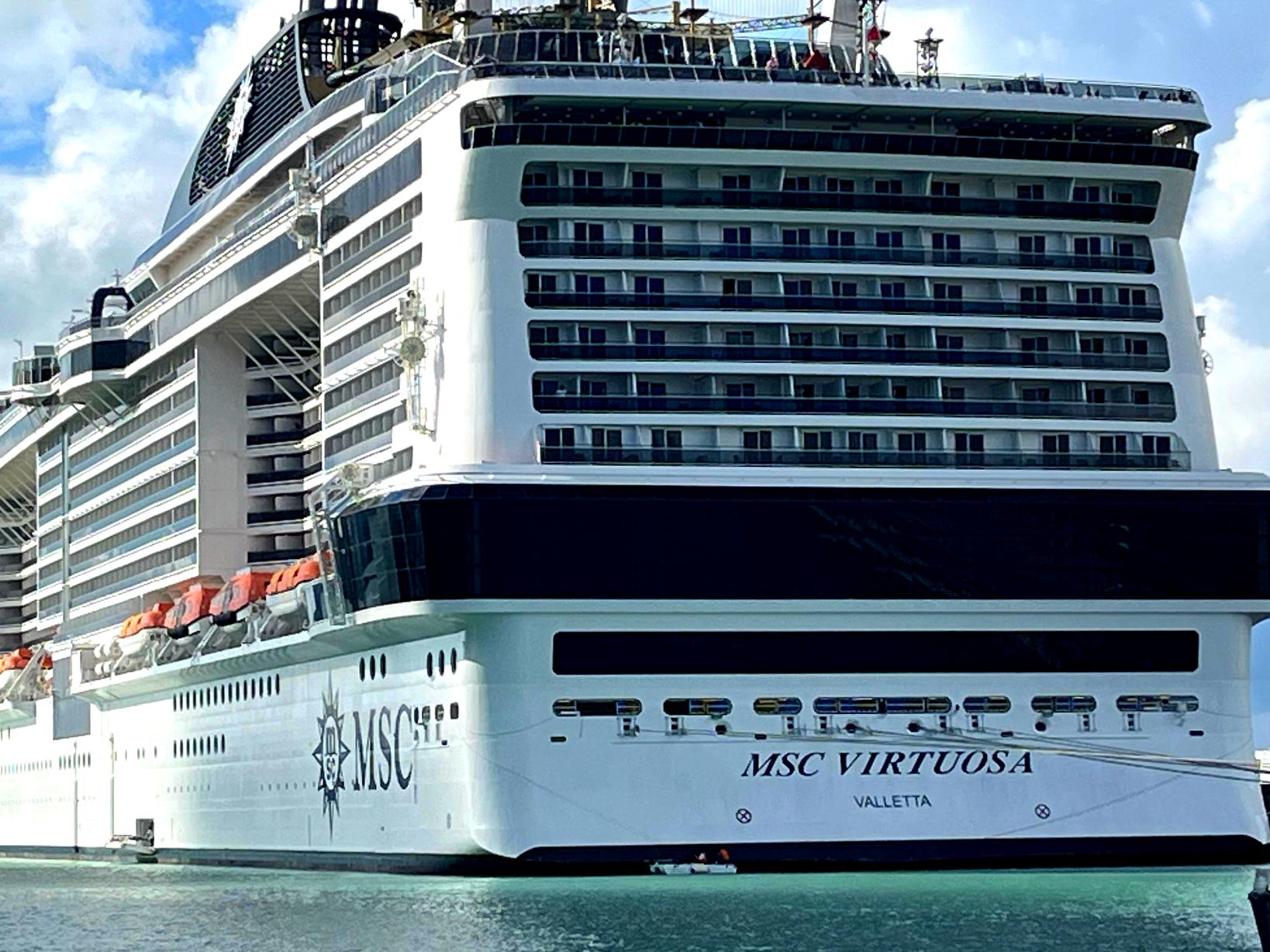 Le MSC Virtuosa a été positionné pour la première fois cet hiver aux Antilles @LG Le MSC Virtuosa a été positionné pour la première fois cet hiver aux Antilles @LG
