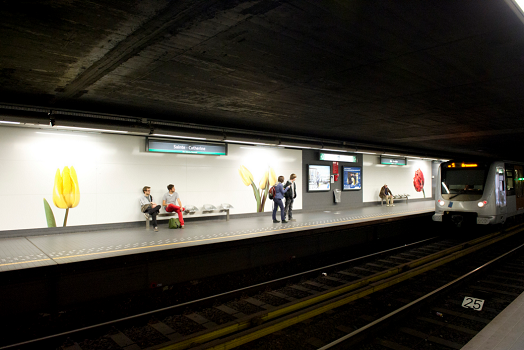 La STIB ferme toutes ses stations de métro ce lundi - Photo : STIB