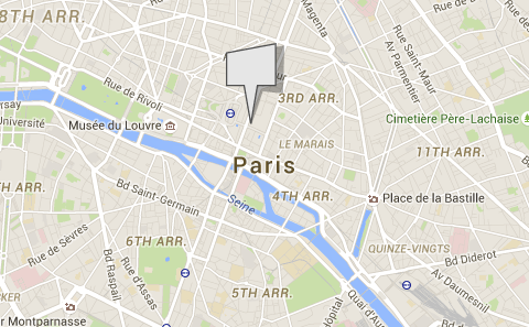 Le magasin ephémère ouvre au 35 Rue Quincampoix dans le 4e arrondissement de Paris - DR : Google Maps