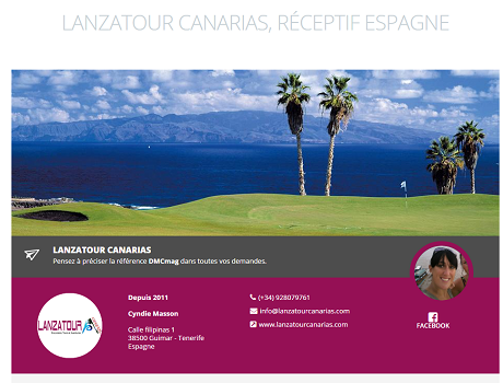 Espagne : Lanzatour Canarias rejoint les réceptifs de DMCMag.com Espagne : Lanzatour Canarias rejoint les réceptifs de DMCMag.com