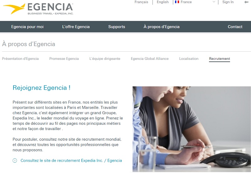 Egencia : 60 postes à pourvoir en CDI pour 2016