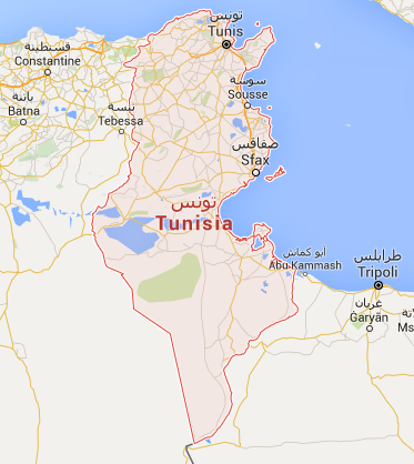 Les fêtes de fin d'année 2015 seront une période sensible pour la sécurité en Tunisie - DR : Google Maps
