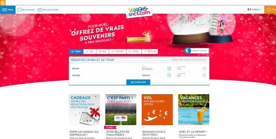 Voyages-sncf.com se prépare à la vente des billets TGV et Intercités pour le printemps 2016 - Capture d'écran