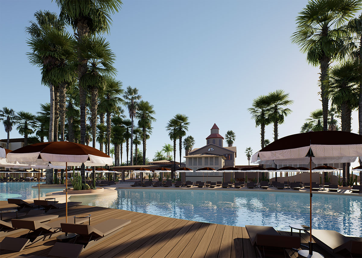 Image de synthèse – Représentation du futur établissement © Bahia Principe Hotels & Resorts