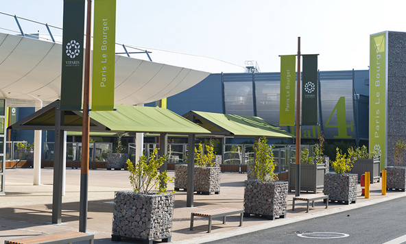 Le Parc des Expos de Paris-Le Bourget a accueilli près de 40 000 personnes pendant la COP 21 - Photo : Viparis Le Parc des Expos de Paris-Le Bourget a accueilli près de 40 000 personnes pendant la COP 21 - Photo : Viparis
