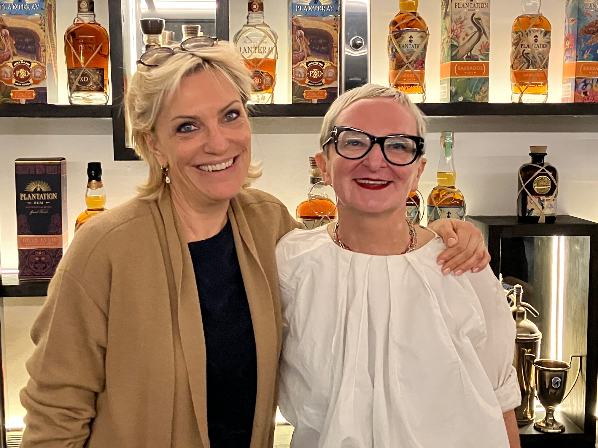 Sophie Baillot, directrice d'Un Océan de Croisières, et Giorgia Cappabianca, directrice des ventes internationales de Cunard. (c)T.Beaurepère