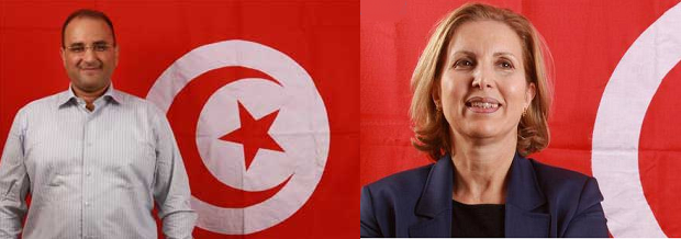 Anis Ghedira (à gauche) est le nouveau ministre tunisien du Transport. Selma Elloumi Rekik reste ministre du Tourisme - Photos : Tunisie.gov.tn