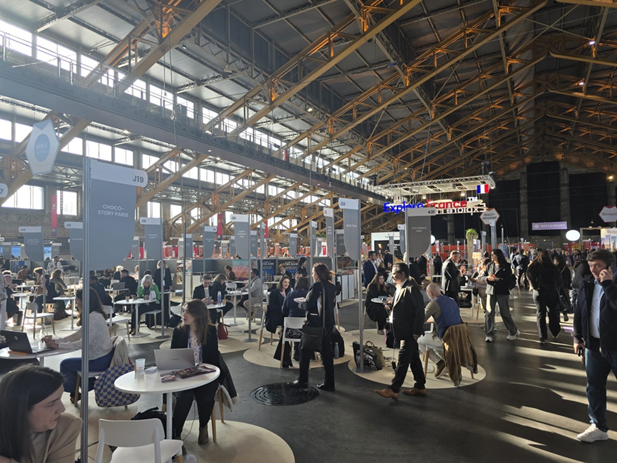 Le salon Rendez-vous en France se tient à la Halle Tony Garnier de Lyon jusqu'au 2 avril 2025 - Photo CE