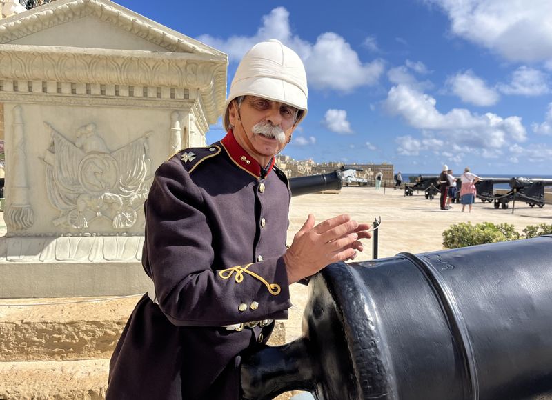 Deux fois par jour, un tir au canon - à blanc - a lieu depuis la Saluting Battery de La Valette (© PB)