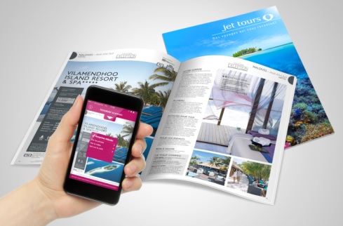 L'application Travel + permet de scanner une page de la brochure, afin d'obtenir davantage d'informations - DR : Jet tours
