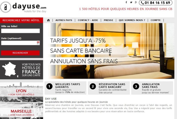 Dayuse permet aux hôteliers de proposer une offre complémentaire- (c) dayuse.com