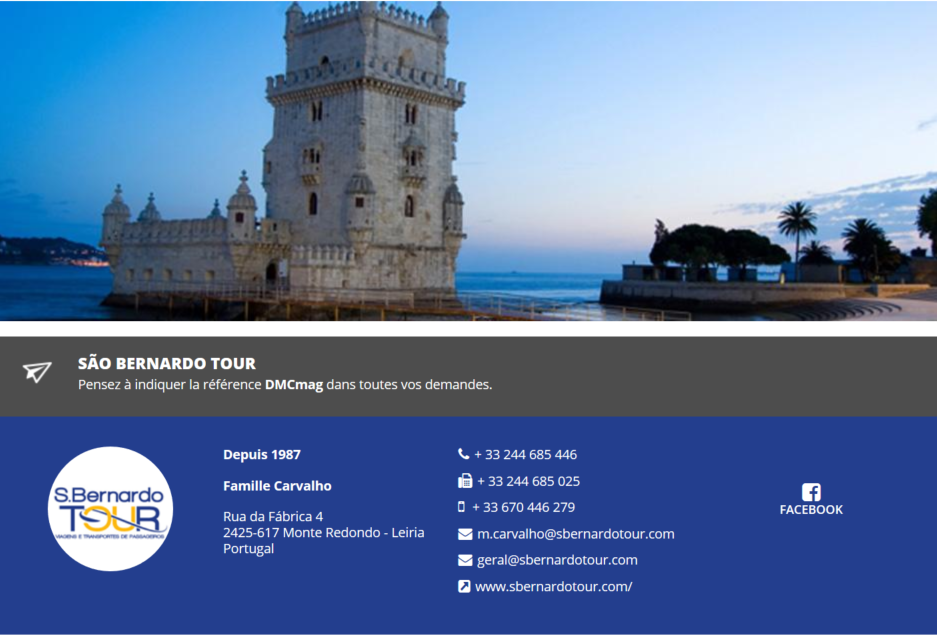 São Bernardo Tour, nouveau réceptif Portugal sur DMCMag.com São Bernardo Tour, nouveau réceptif Portugal sur DMCMag.com