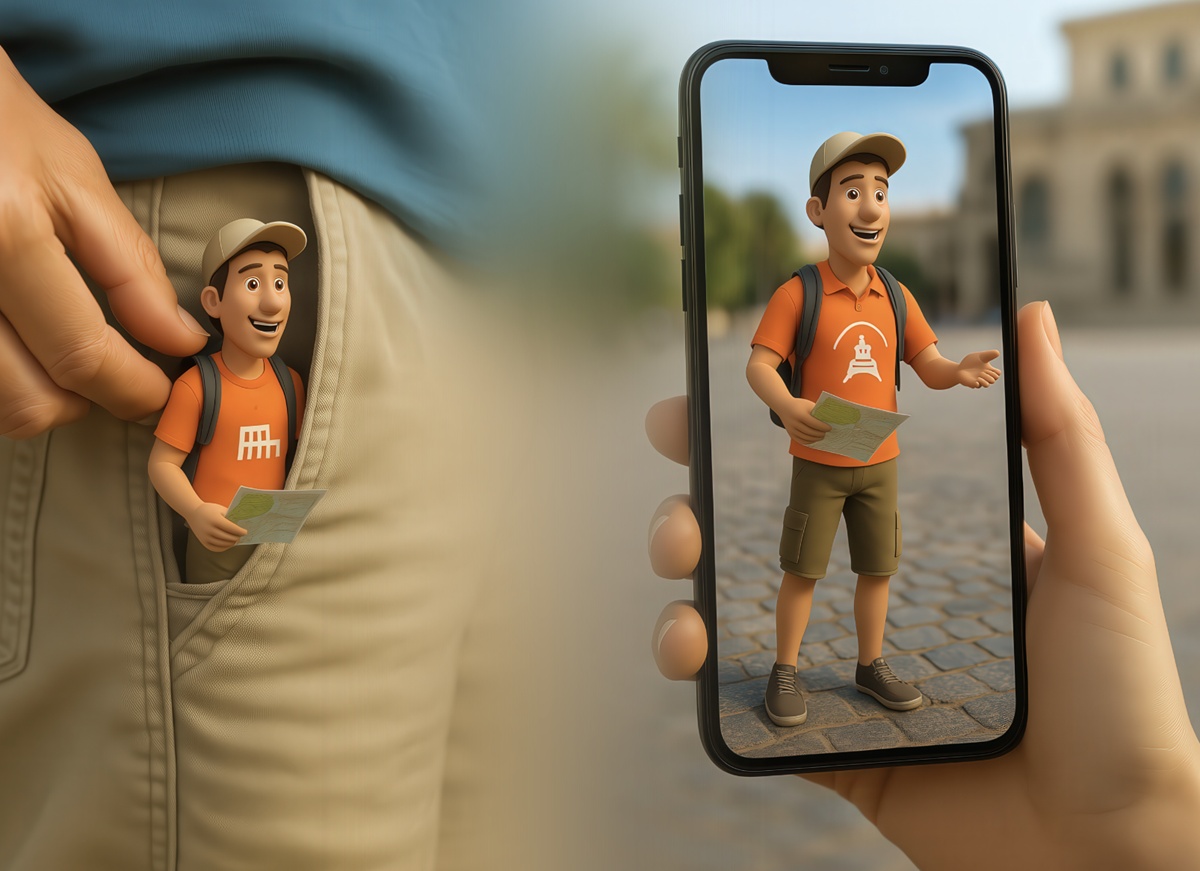 ARAI apparait à l’utilisateur sous la forme d’un personnage interactif, qui répond aux questions posées oralement - Illustration Kaviar Tech