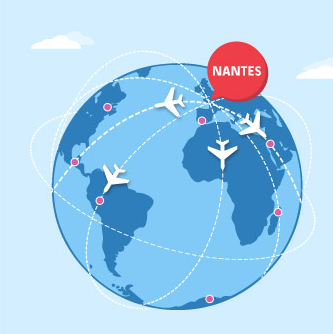 Le trafic européen de l'aéroport de Nantes Atlantique porte la croissance de la plateforme en 2015 - DR : Vinci