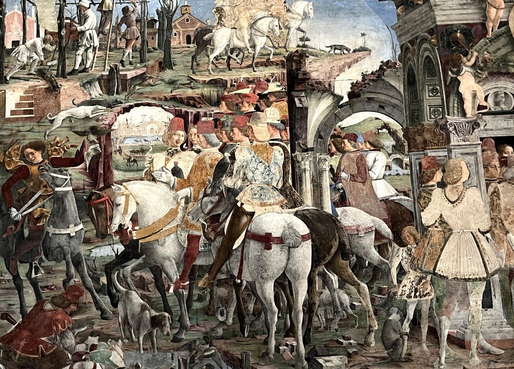 Les fresques du Palais Schifanoia (ici, un détail) sont un témoignage exceptionnel de l'art de la Renaissance - Photo : Paula Boyer
