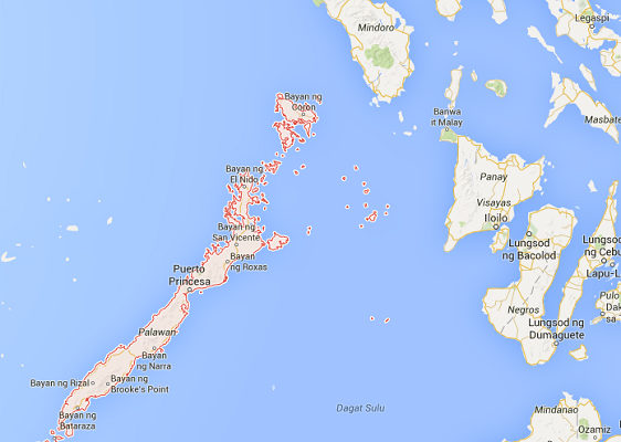 Le ressortissant français et sa famille vivaient à Puerto Princessa sur l'île de Palawan aux Philippines - DR : Google Maps
