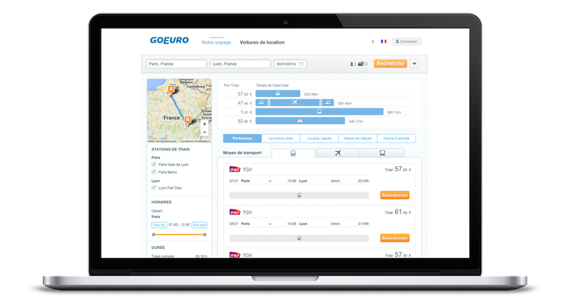 Comparateur de transports : GoEuro débarque en France