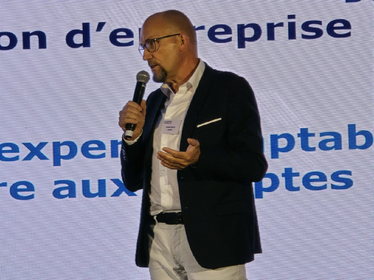 Daniel Borja a détaillé tous les mécanismes nécessaires à la transmission de l'entreprise à l'occasion du congrès des EDV à Taghazout au Maroc - Photo CE