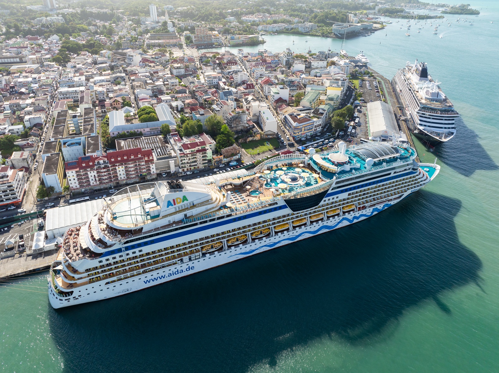 En Guadeloupe, Pointe-à-Pitre concentre la très grande majorité des escales - Photo Purevision - Grand Port Maritime de Guadeloupe