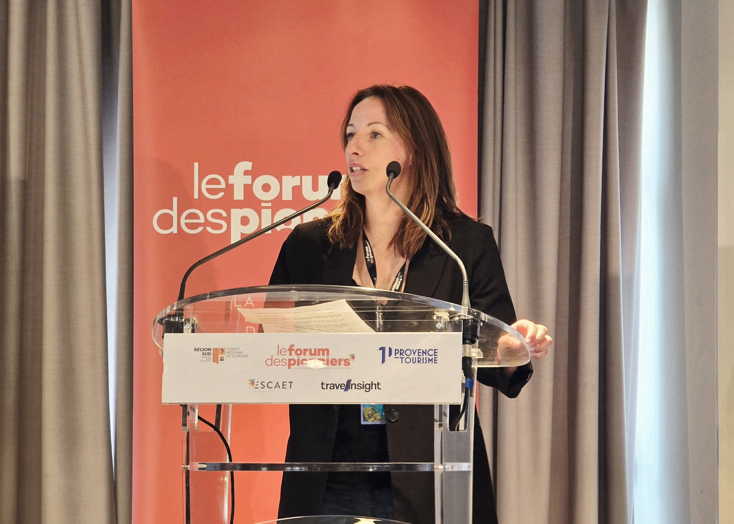Julie Panadero, directrice de l'Escaet à l'ouverture de la 23e édition du Forum des Pionniers - Photo CE