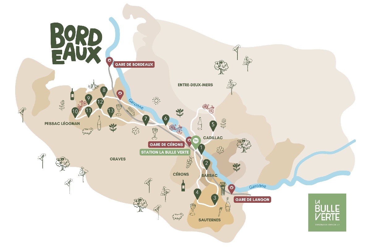 Cette offre ne s’adresse pas uniquement aux visiteurs de passage : les habitants de la région peuvent également profiter de ces parcours pour redécouvrir leur territoire autrement - Illustration La Bulle Verte