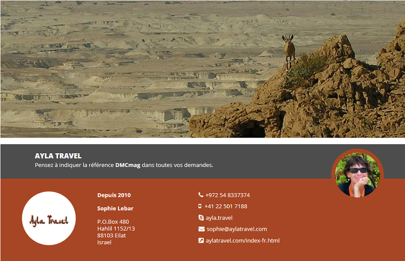 Israel : Ayla Travel rejoint DMCMag.com Israel : Ayla Travel rejoint DMCMag.com