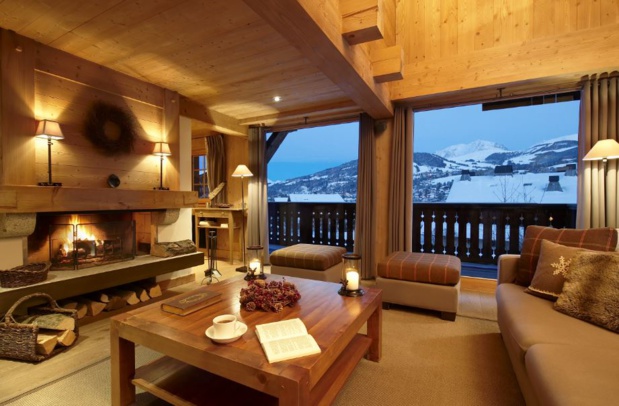 L’Alpaga in Megève is a 5 star hotel created like a private village at 1,100 meters high - DR: Les Hôtels d'en Haut