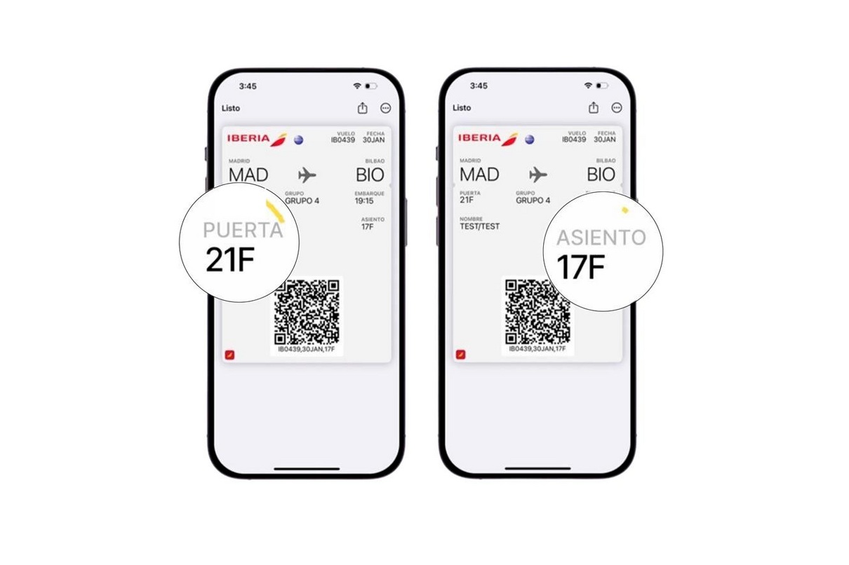 Iberia lance une carte d'embarquement actualisée en temps réel - Photo : @Iberia