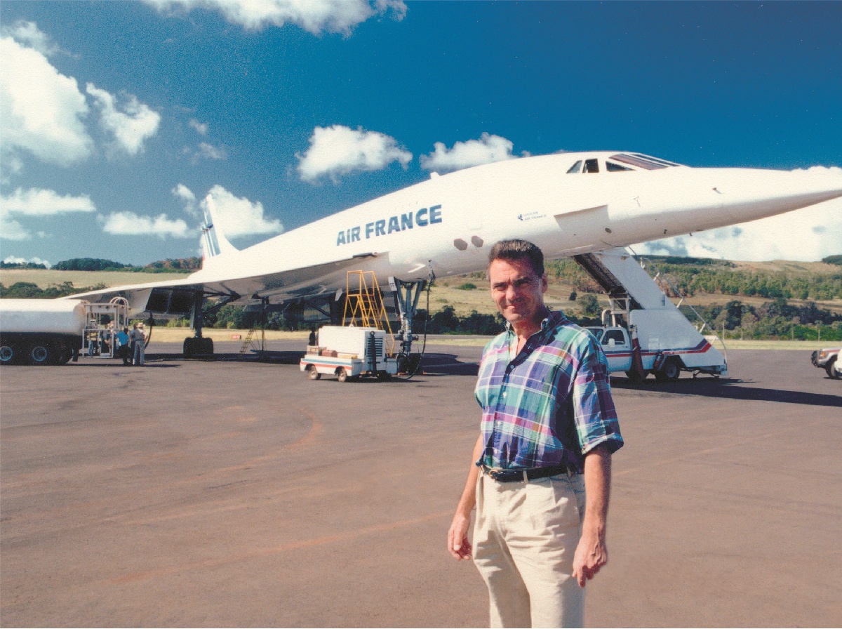 Comme il ne manquait pas d'audace, Jean-Maurice Ravon a réussi, en 1987, à affréter un Concorde pour un premier tour du monde aérien - Photo : TMR