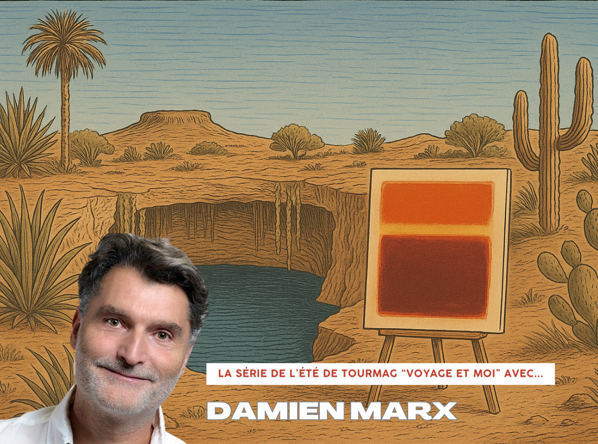 "J’imagine mes voyages comme des rencontres" selon Damien Marx - Visuel généré avec l'IA