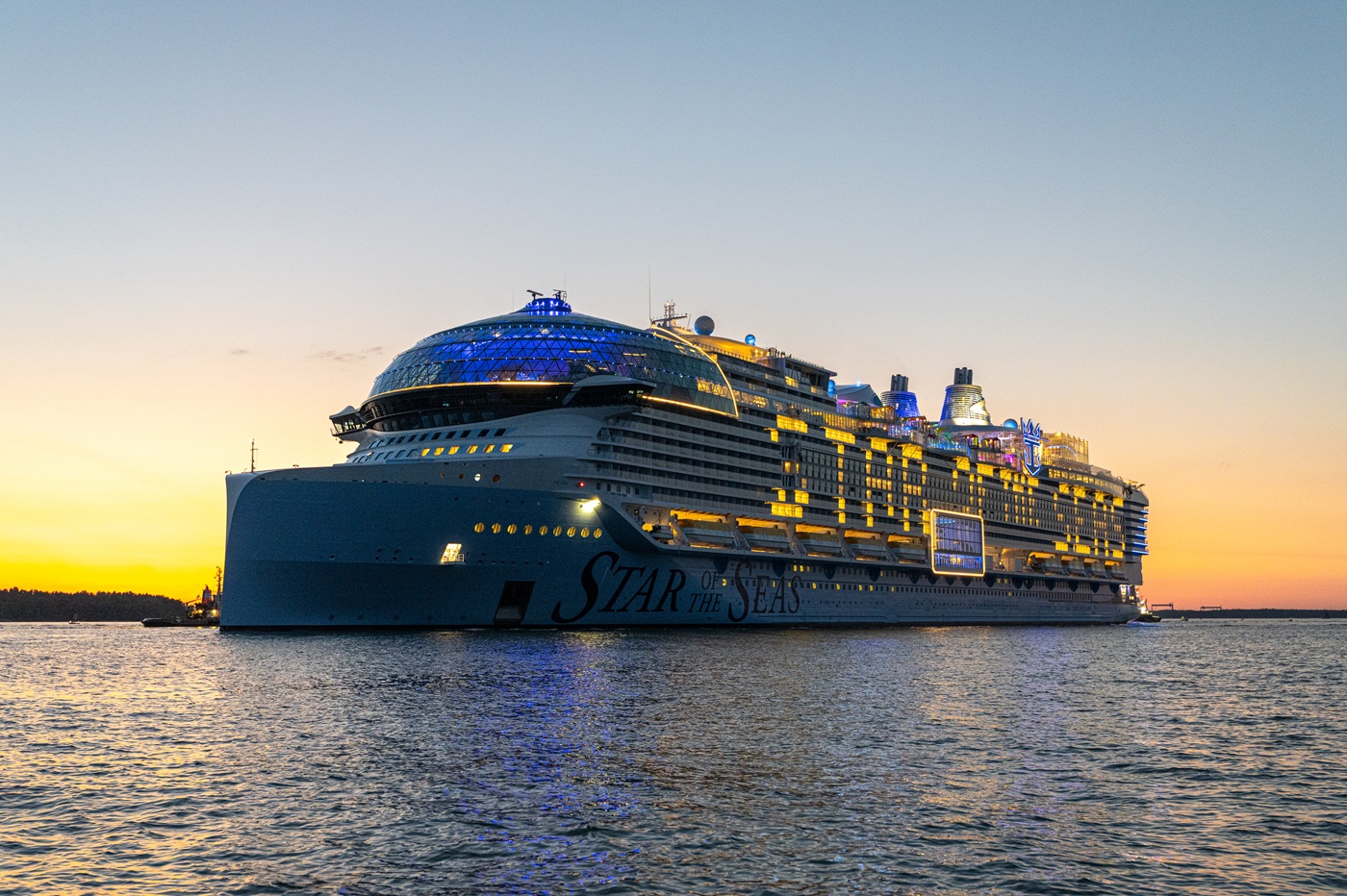 A bord du Star of the Seas, la plus grande piscine et le plus grand bar aquatique jamais vus en mer - Photo : Royal Caribbean