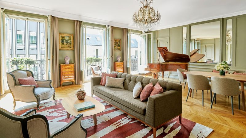 L'élégance de la suite Marlène Dietrich (© Hôtel Lancaster)
