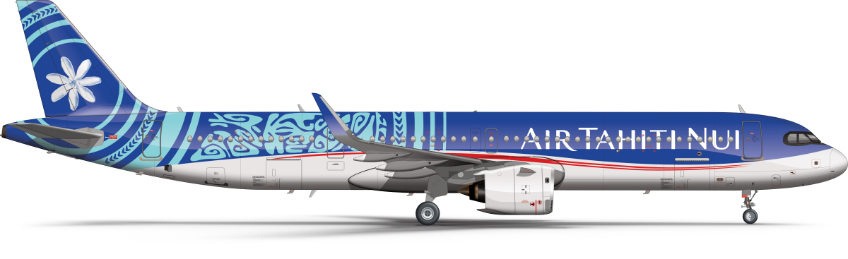 L'A321XLR : pourrait-il trouver sa place dans le futur au sein d'Air Tahiti Nui ? Illustration : Guilhem Renier. La Livery