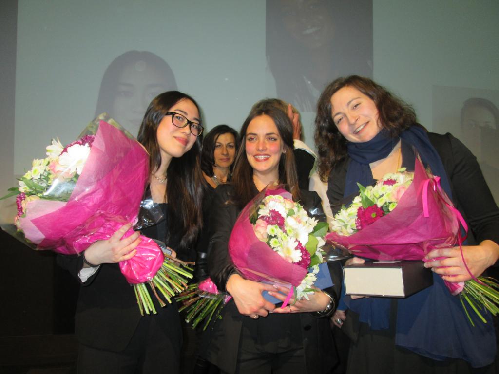 Les lauréates du Trophées 2016 de l'association Femmes du Tourisme sur le thème "Le pied à l'étrier". De gauche à droite, Maï Pham-Quang, Albertine Soulié et Lisa Taurines. Photo MS.