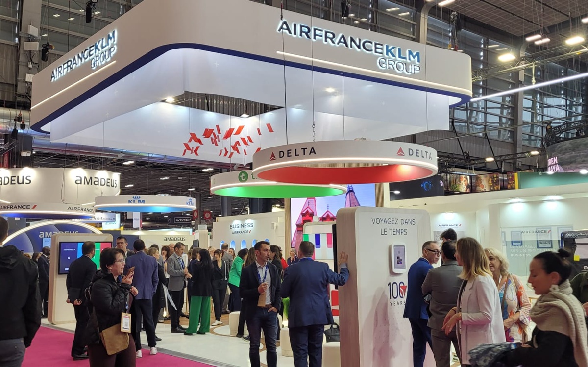 Le stand d'Air France sur l'IFTM qui se tient en ce moment à Paris - Photo AB