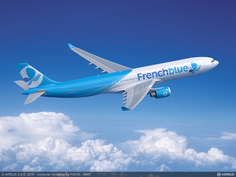 French Blue, la nouvelle compagnie long courrier low cost en France. DR-French Blue.